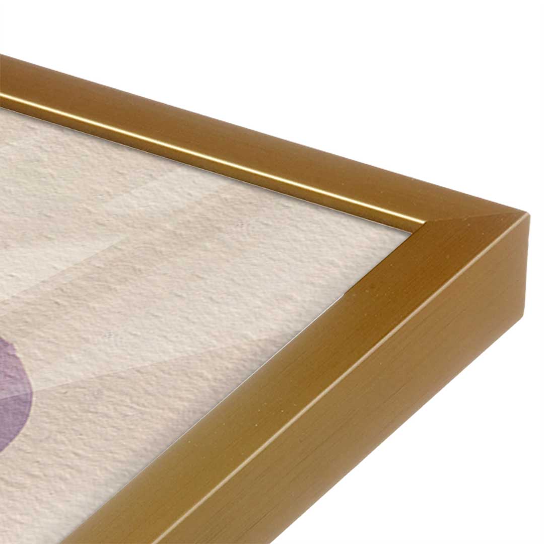 [Color:Polished Gold], Picture of art in a Polished Gold frame at an angle