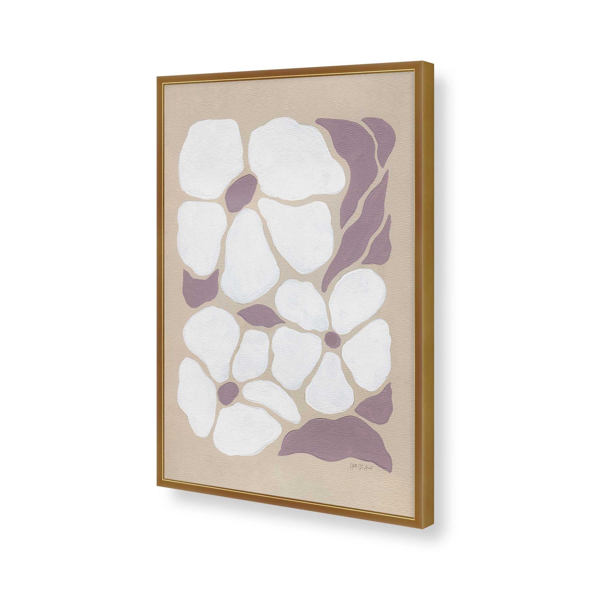[Color:Polished Gold], Picture of art in a Polished Gold frame of the corner