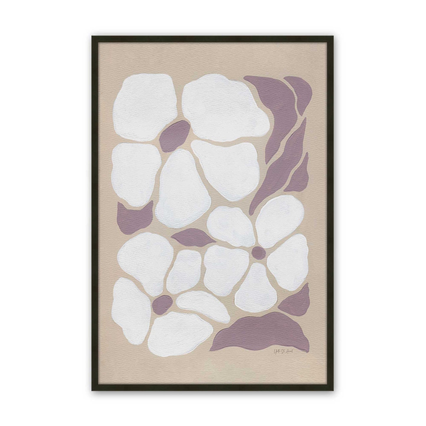 [Color:Satin Black], Picture of art in a Satin Black frame