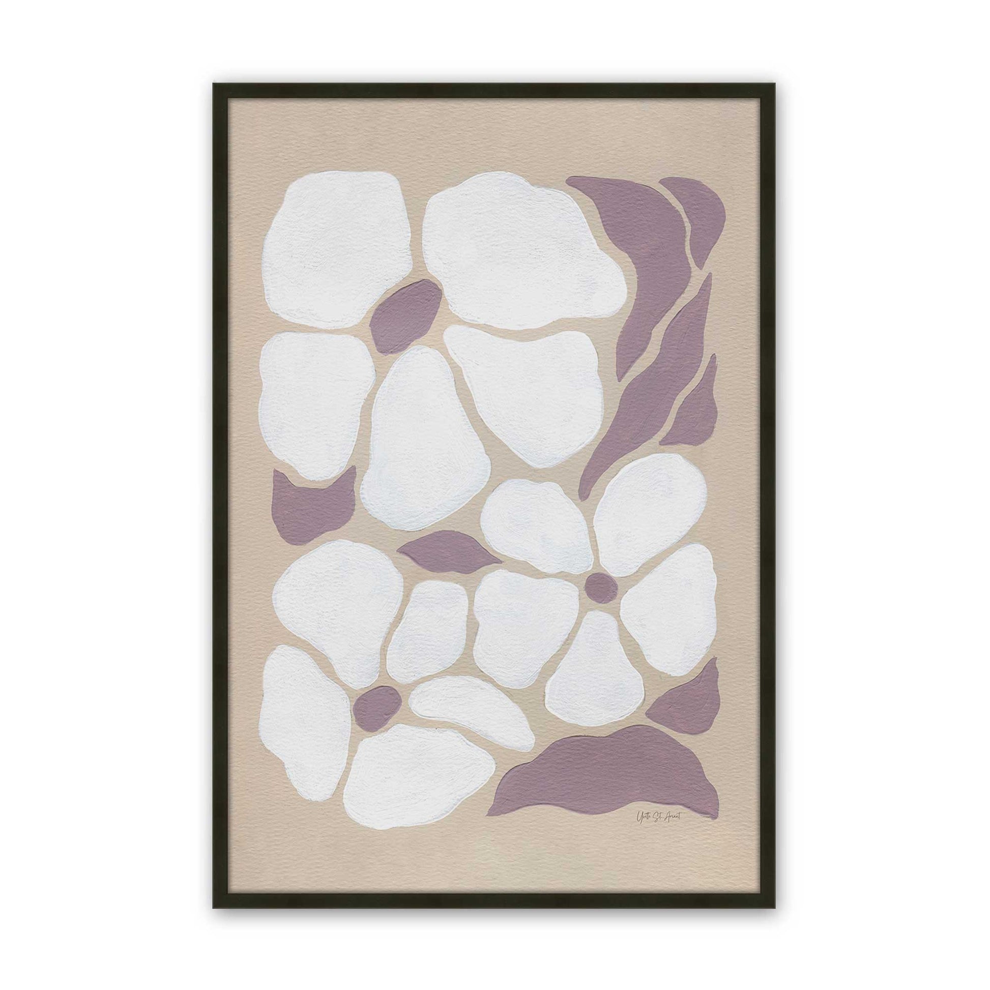 [Color:Satin Black], Picture of art in a Satin Black frame