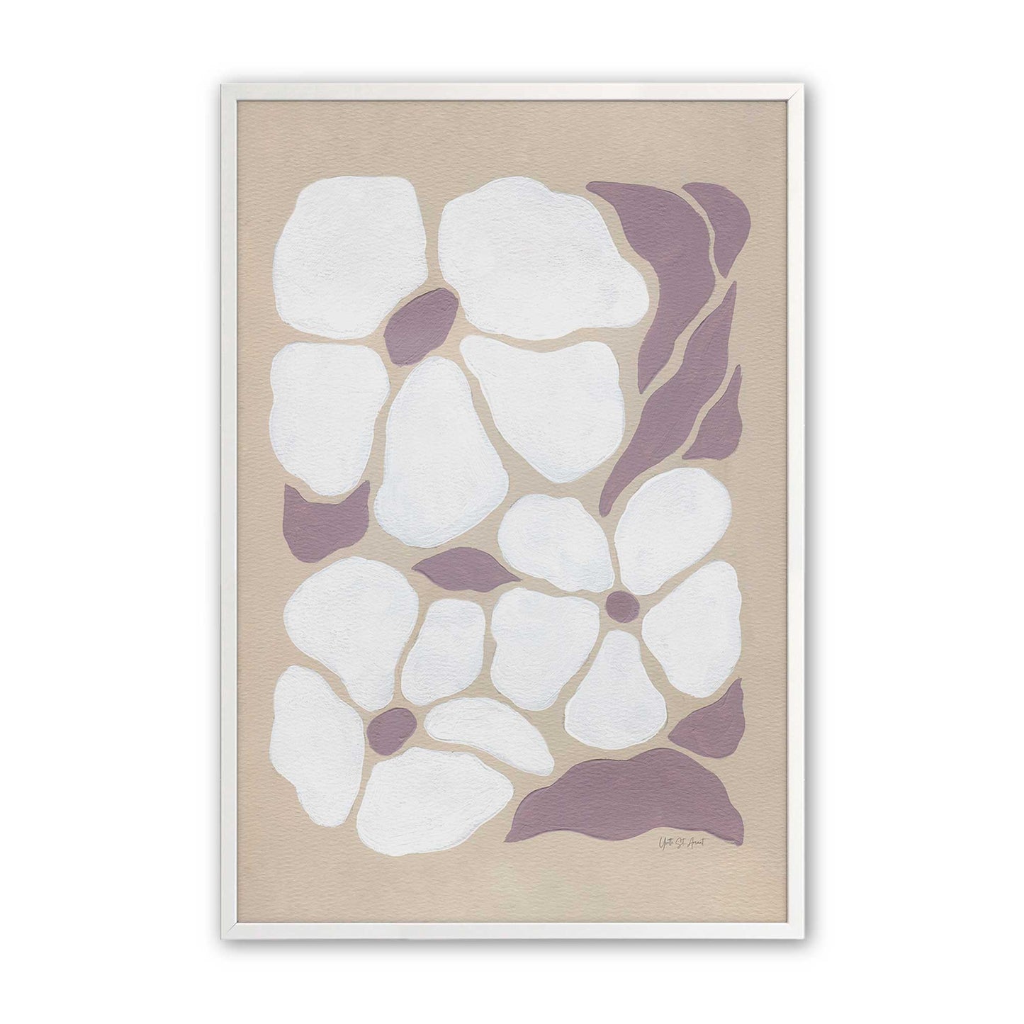 [Color:Opaque White], Picture of art in a Opaque White frame