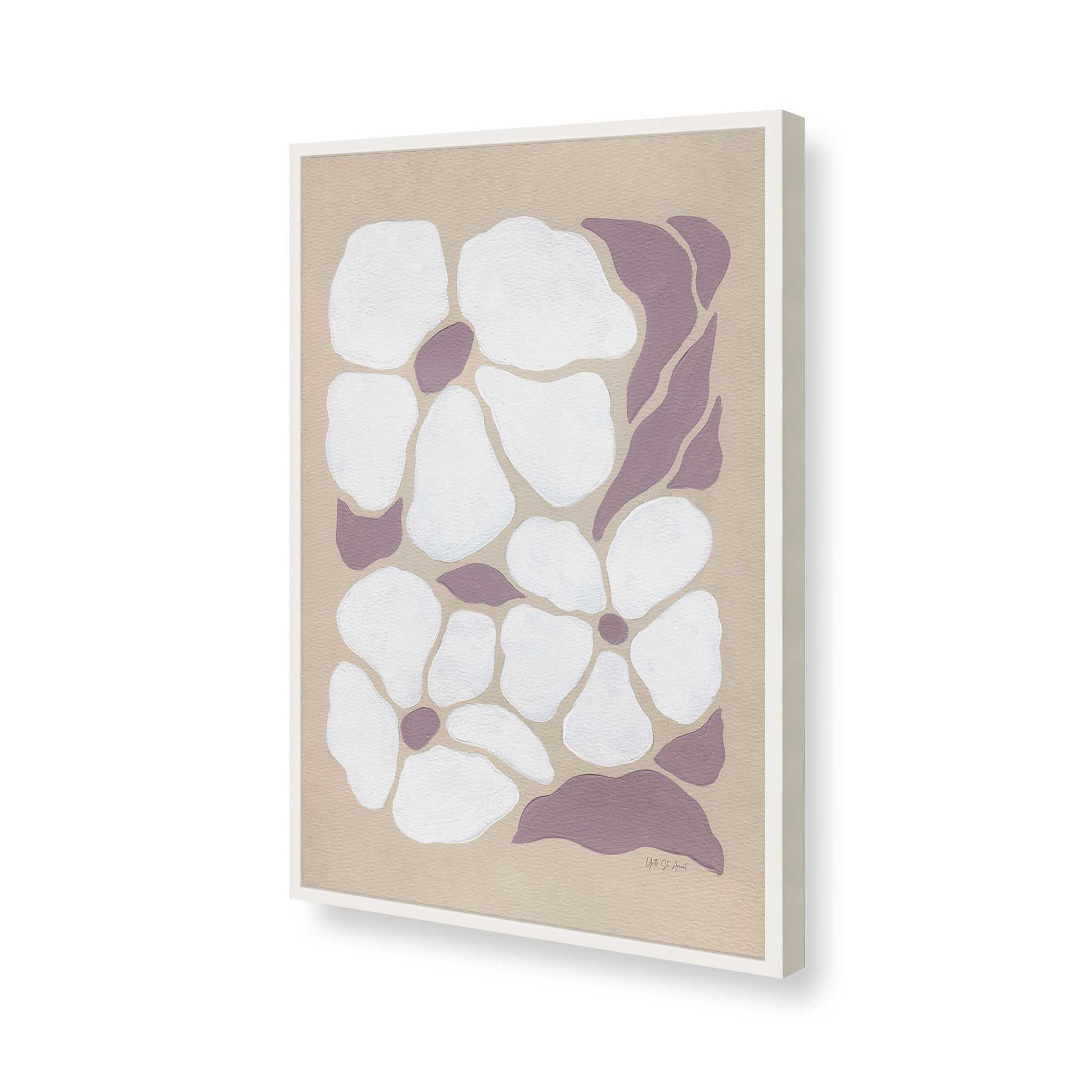 [Color:Opaque White], Picture of art in a Opaque White frame of the corner