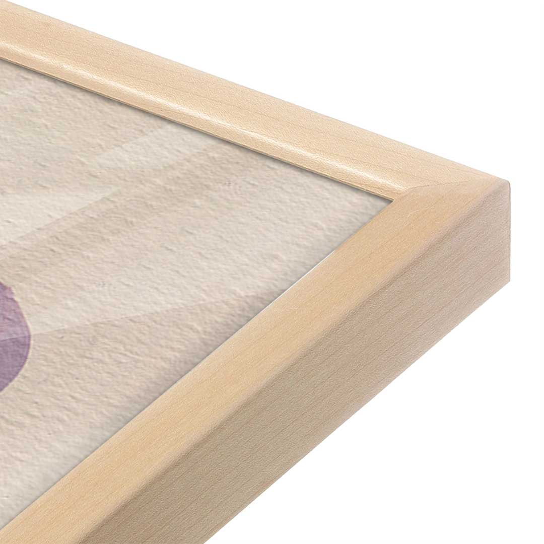 [Color:Raw Maple], Picture of art in a Raw Maple frame at an angle