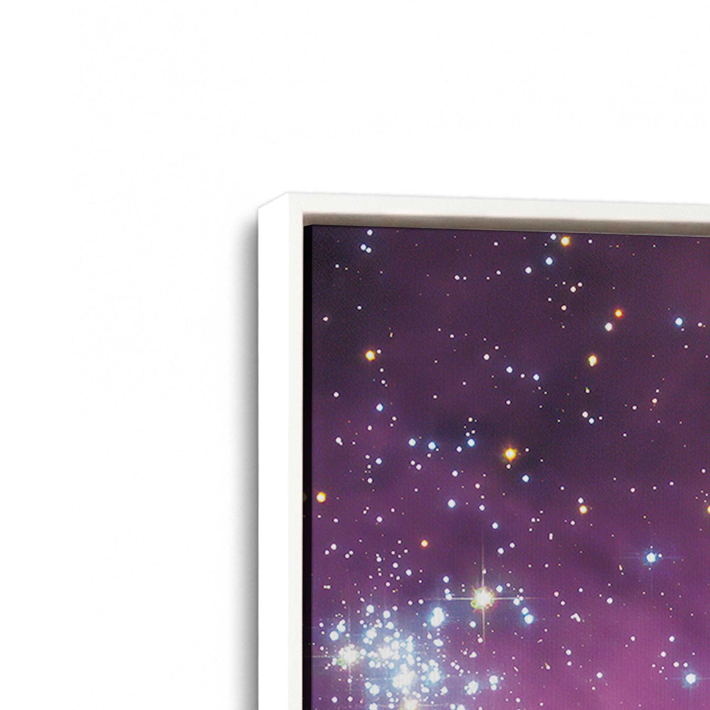 [Color:Opaque White], Picture of art in a White frame at an angle