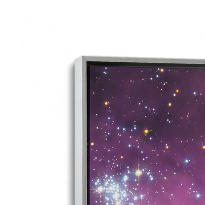 [Color:Polished Chrome], Picture of art in a Polished Chrome frame at an angle