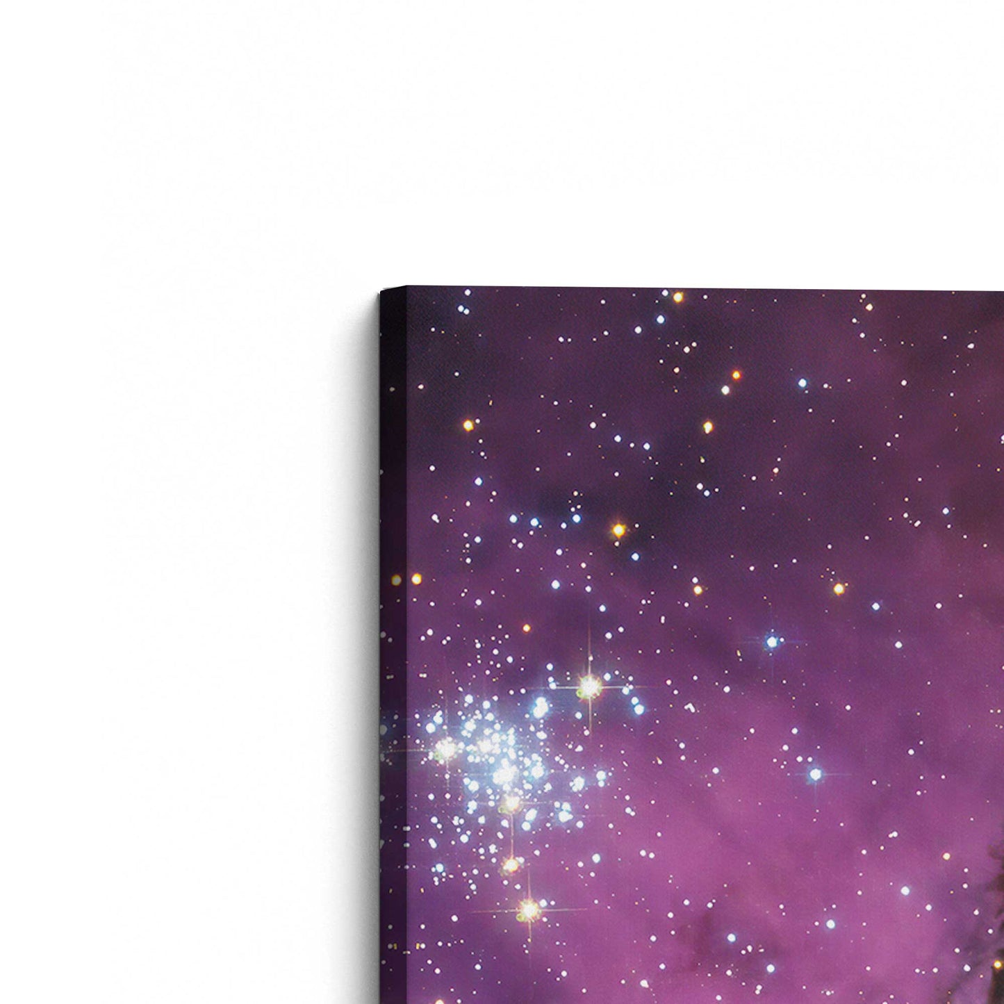 [Color:Stretched Canvas], Picture of the corner of the art