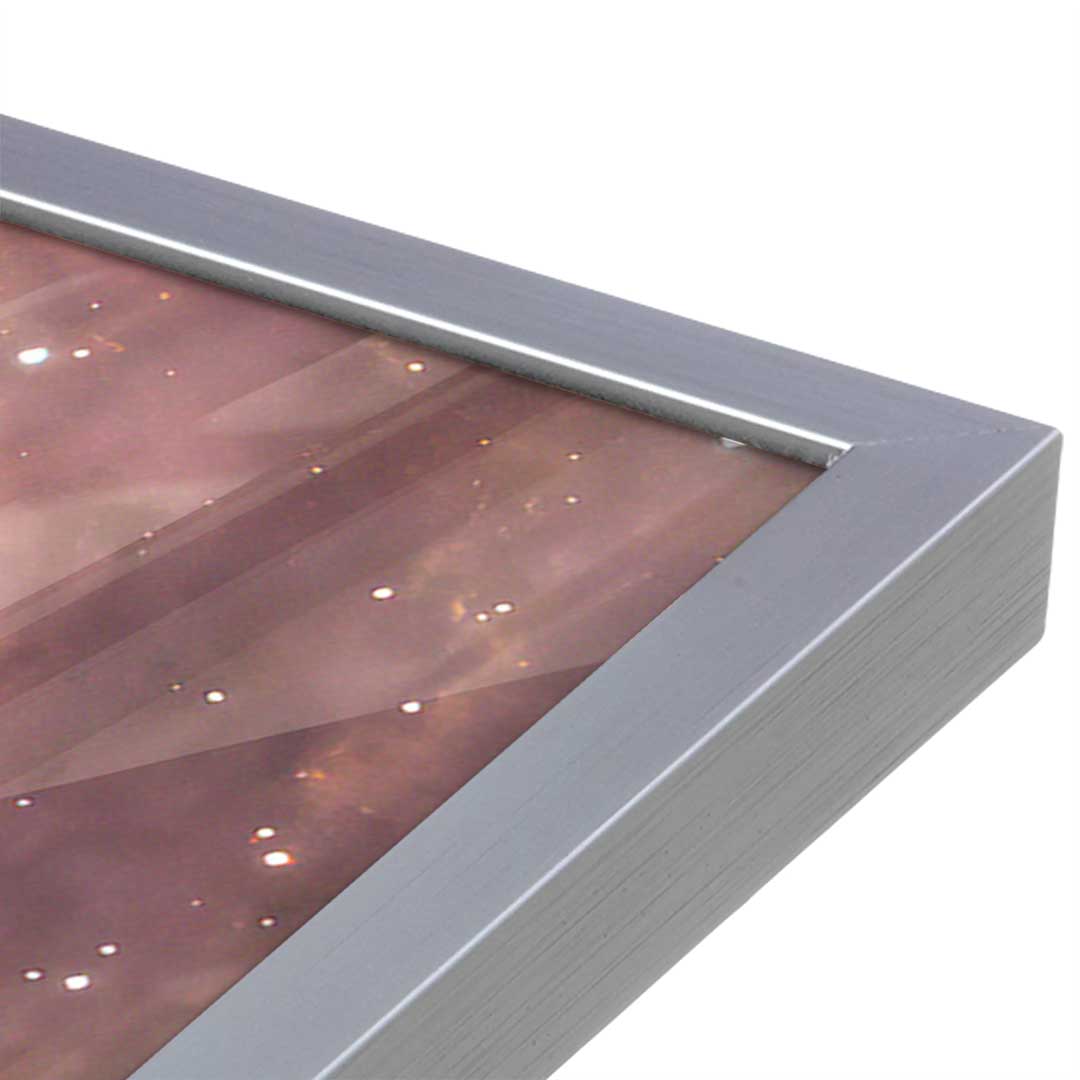 [Color:Polished Chrome], Picture of art in a Polished Chrome frame at an angle