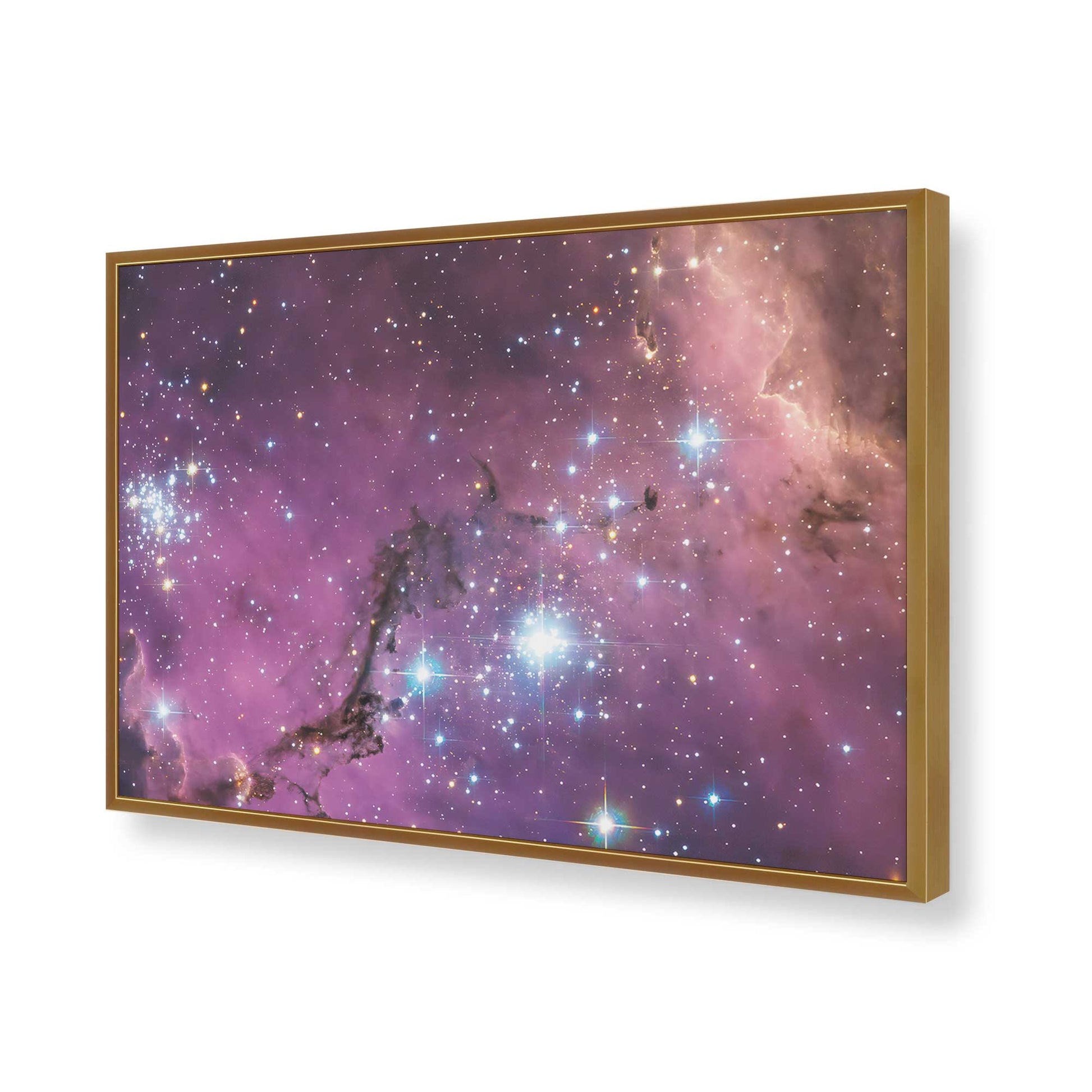[Color:Polished Gold], Picture of art in a Polished Gold frame of the corner