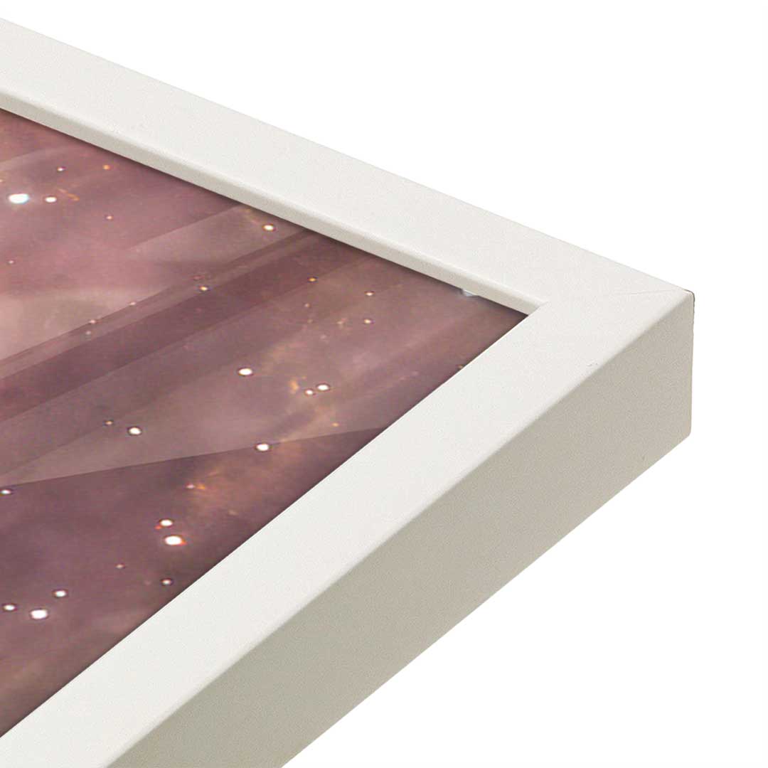 [Color:Opaque White], Picture of art in a Opaque White frame at an angle
