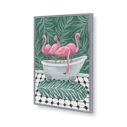 [Color:Polished Chrome], Picture of art in a Polished Chrome frame of the corner