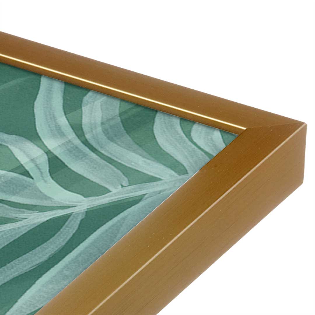 [Color:Polished Gold], Picture of art in a Polished Gold frame at an angle