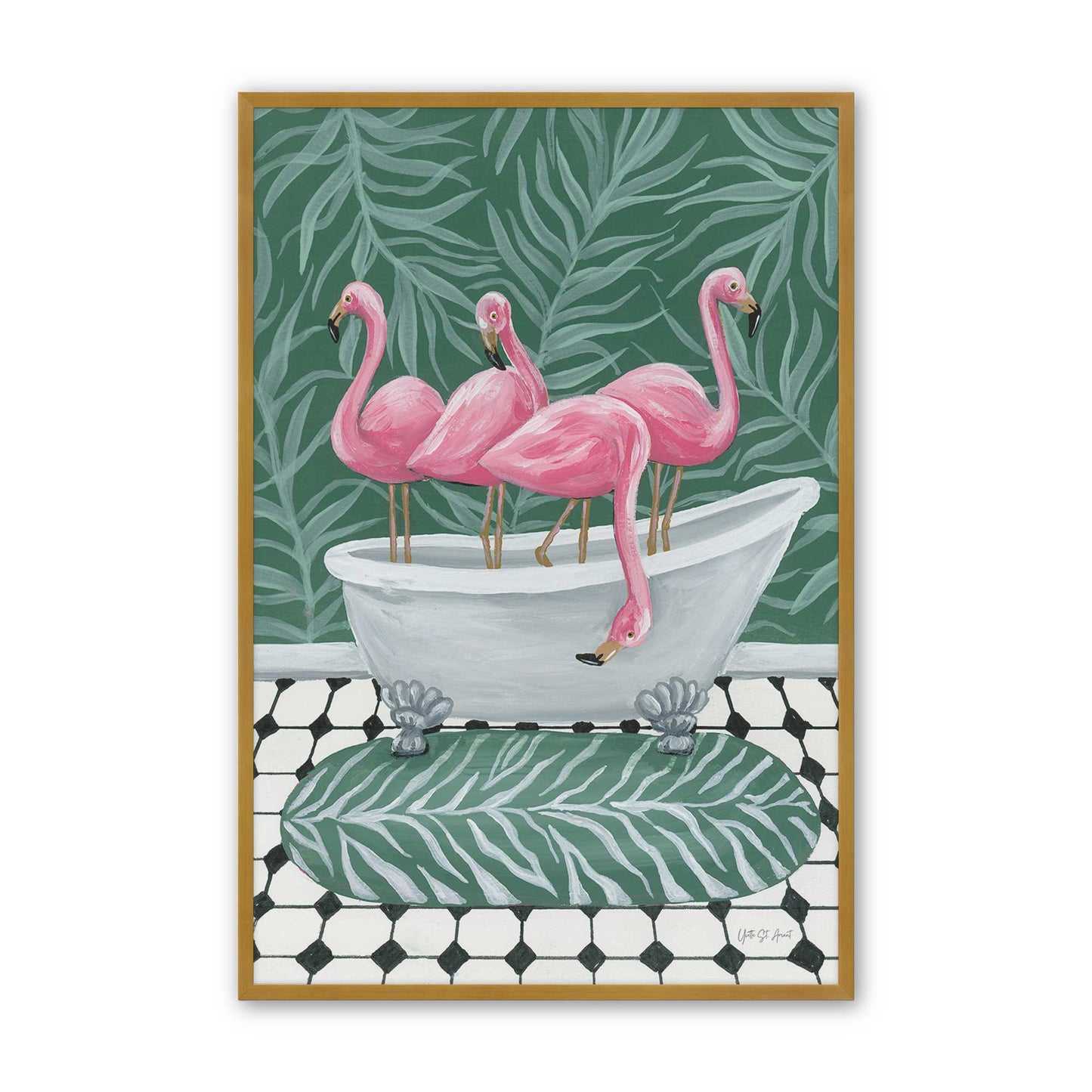 [Color:Polished Gold], Picture of art in a Polished Gold frame