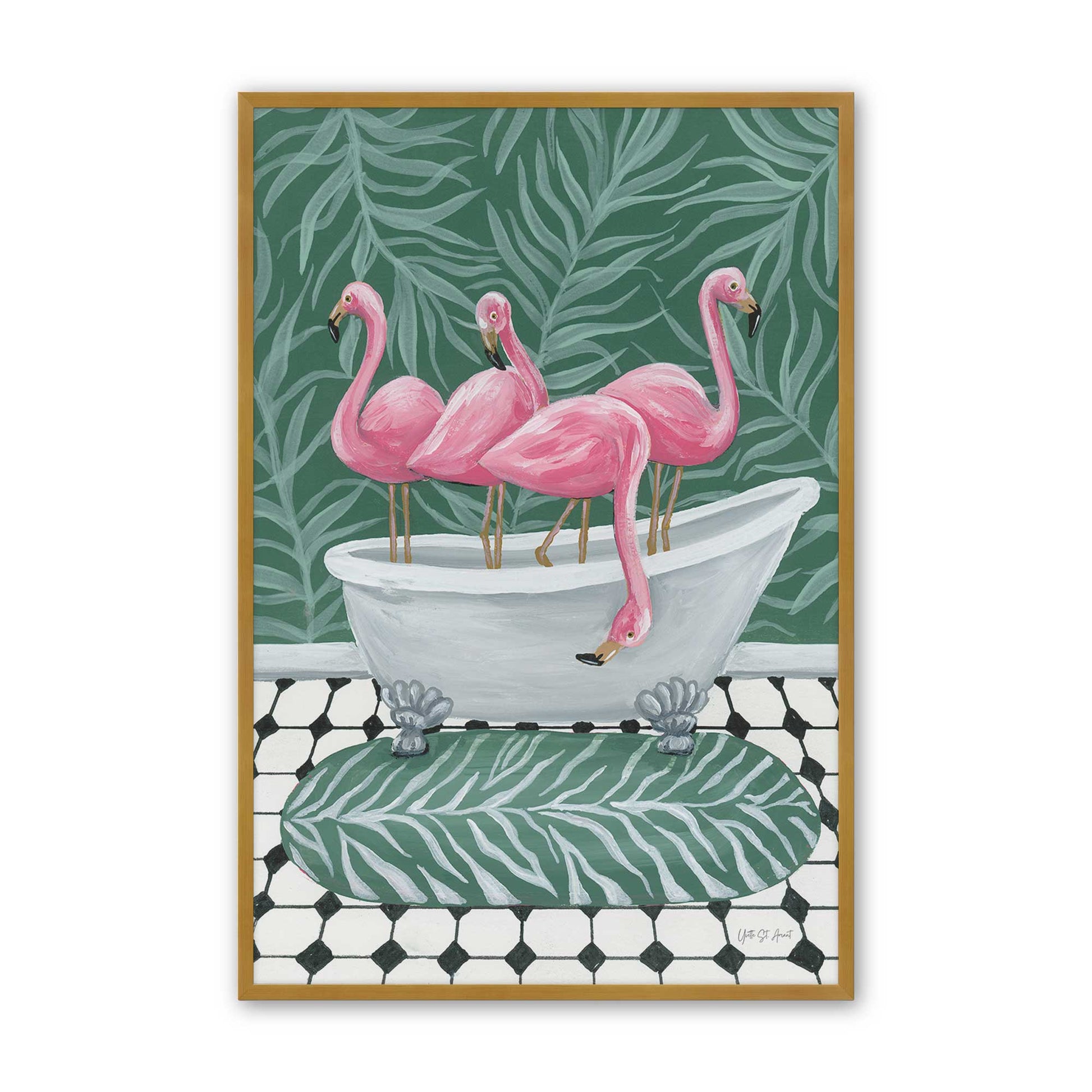[Color:Polished Gold], Picture of art in a Polished Gold frame