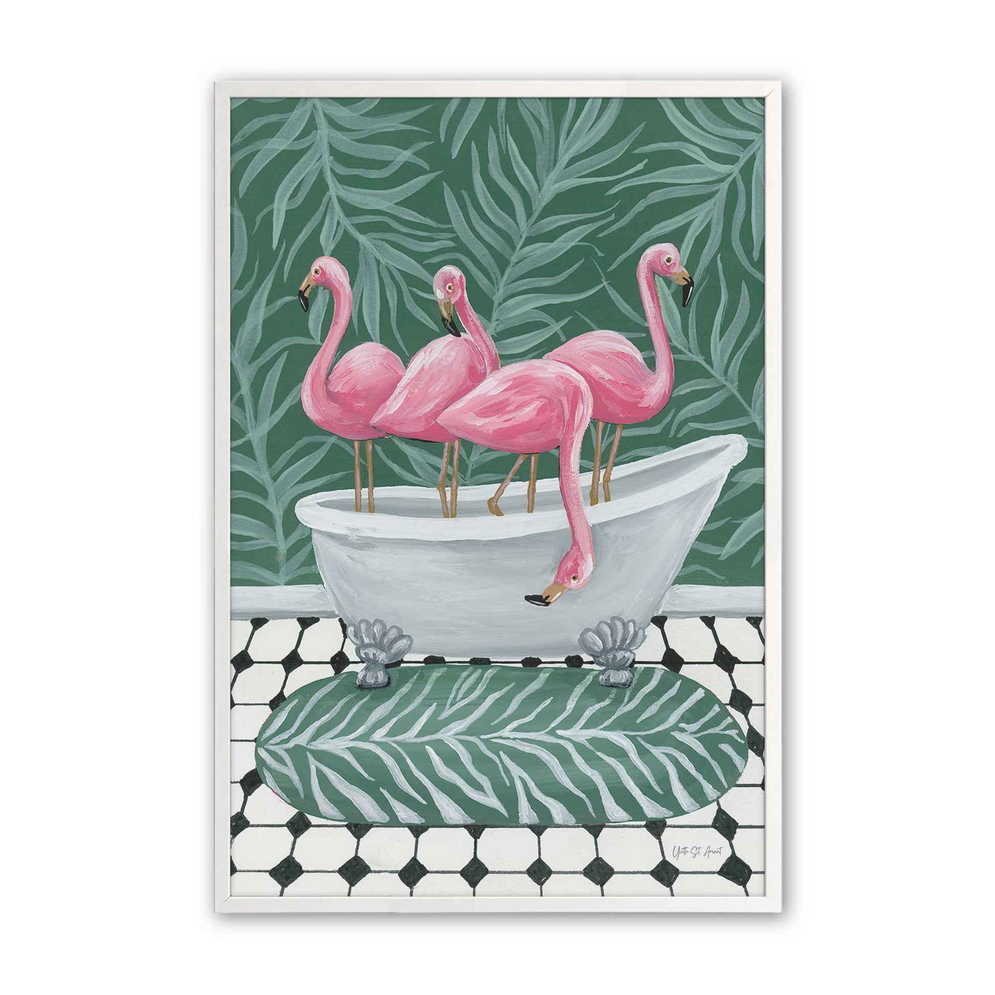 [Color:Opaque White], Picture of art in a Opaque White frame