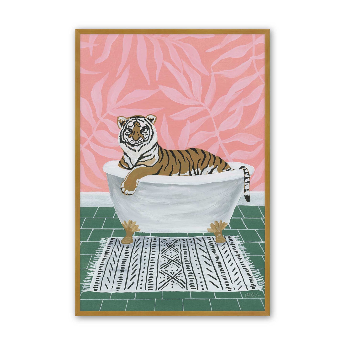 [Color:Polished Gold], Picture of art in a Polished Gold frame