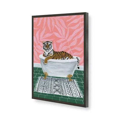 [Color:Satin Black], Picture of art in a Satin Black frame of the corner