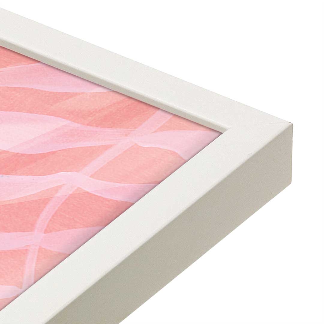 [Color:Opaque White], Picture of art in a Opaque White frame at an angle