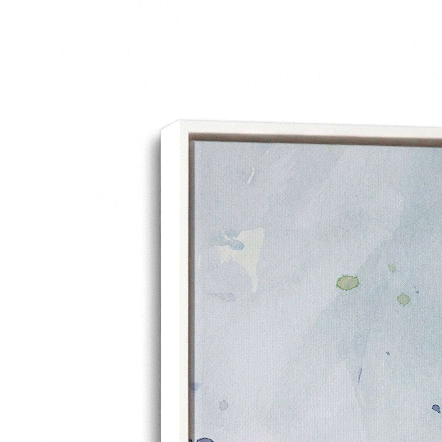 [Color:Opaque White], Picture of art in a White frame at an angle