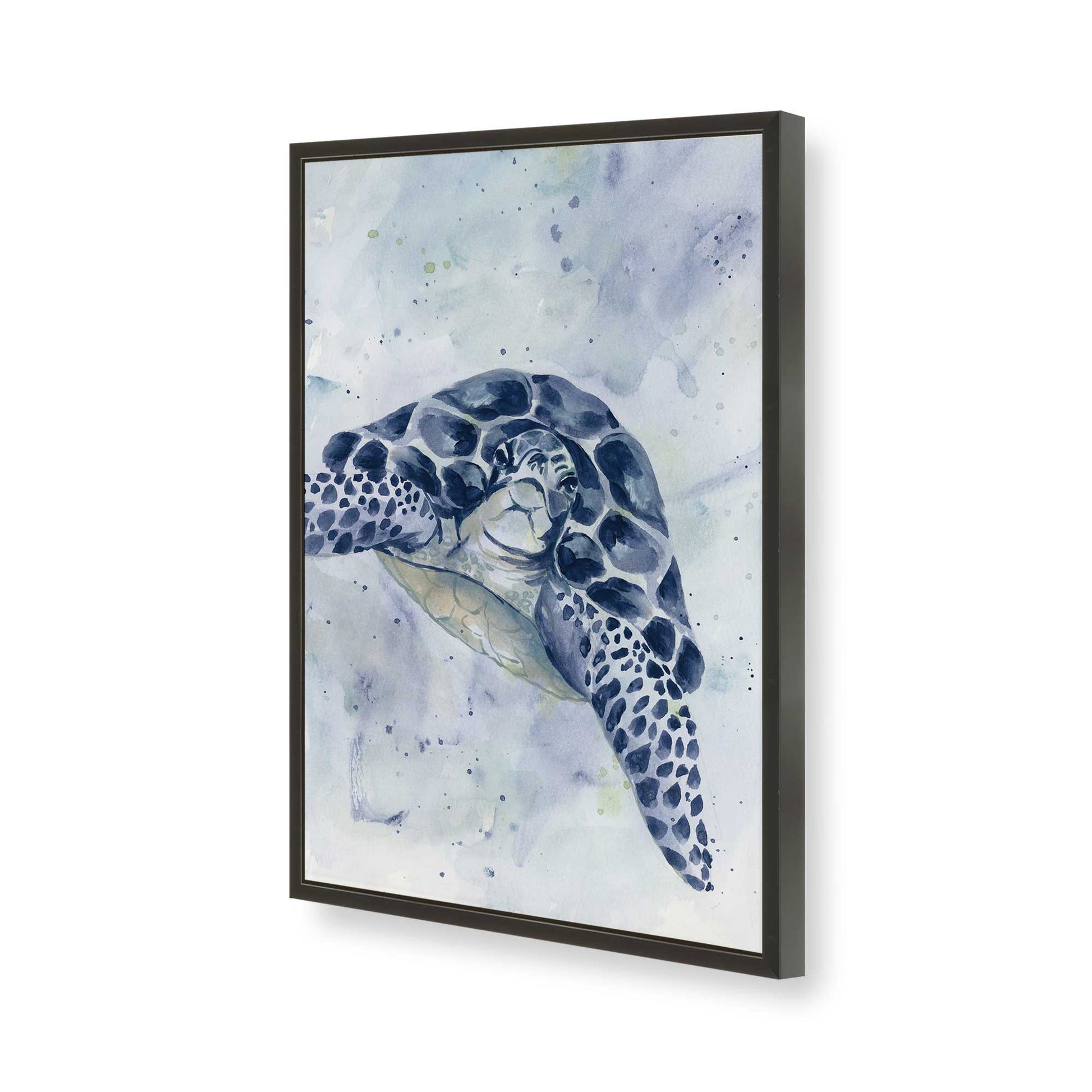 [Color:Satin Black], Picture of art in a Satin Black frame of the corner