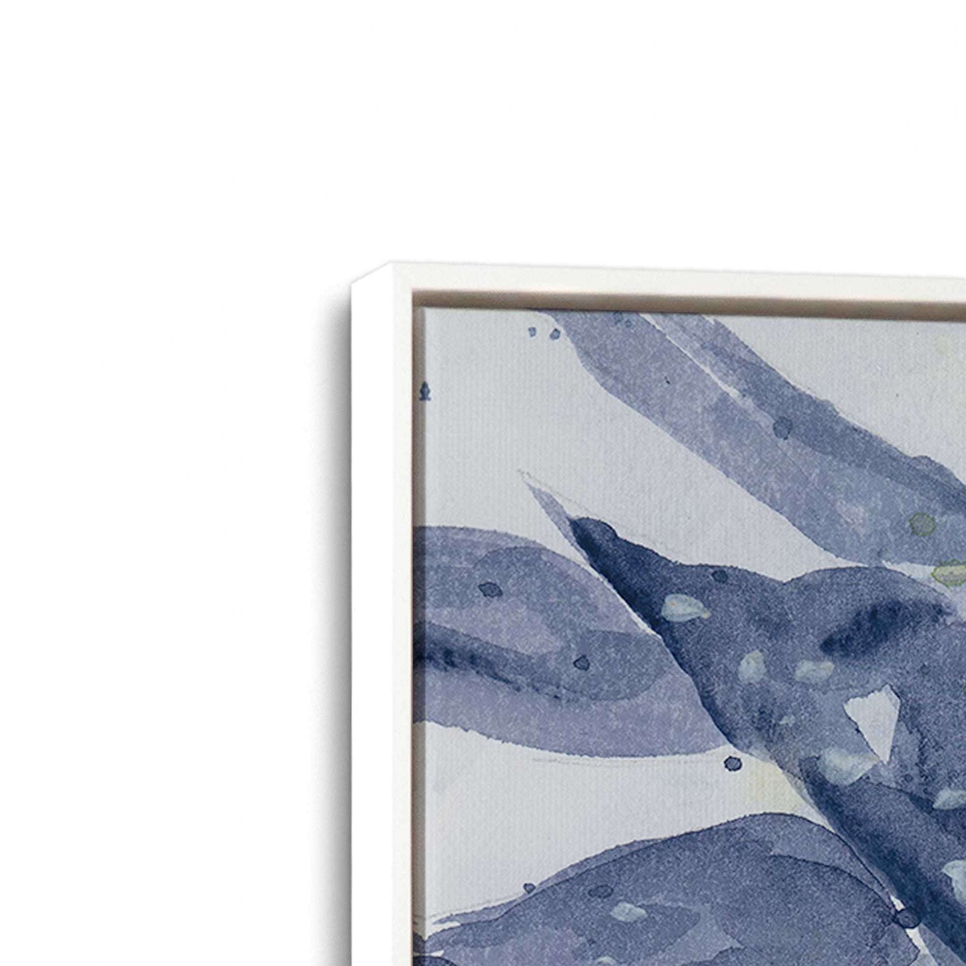 [Color:Opaque White], Picture of art in a White frame at an angle