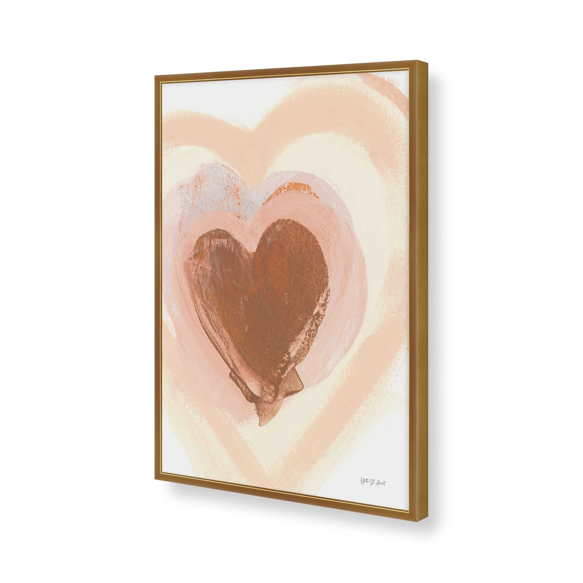 [Color:Polished Gold], Picture of art in a Polished Gold frame of the corner