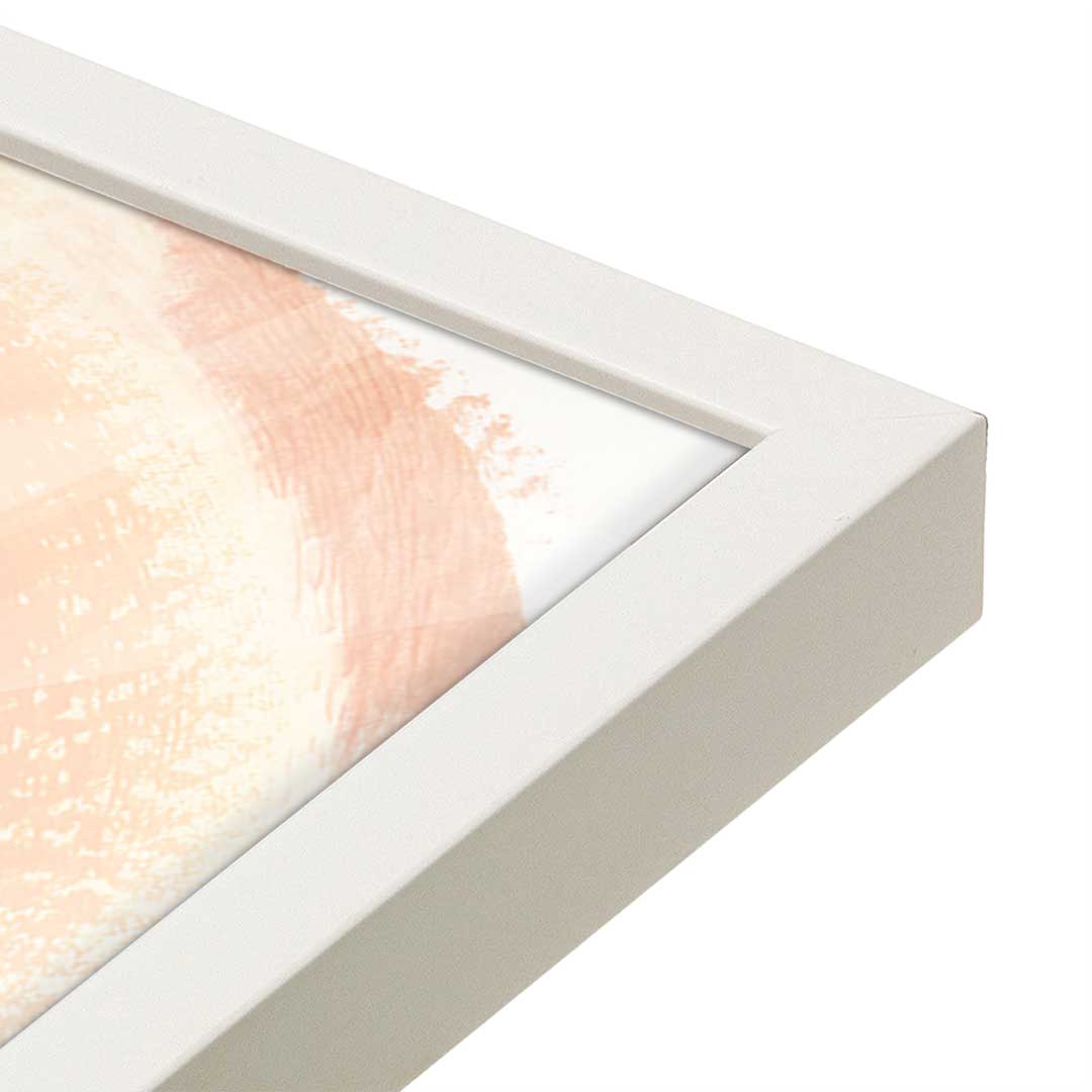 [Color:Opaque White], Picture of art in a Opaque White frame at an angle