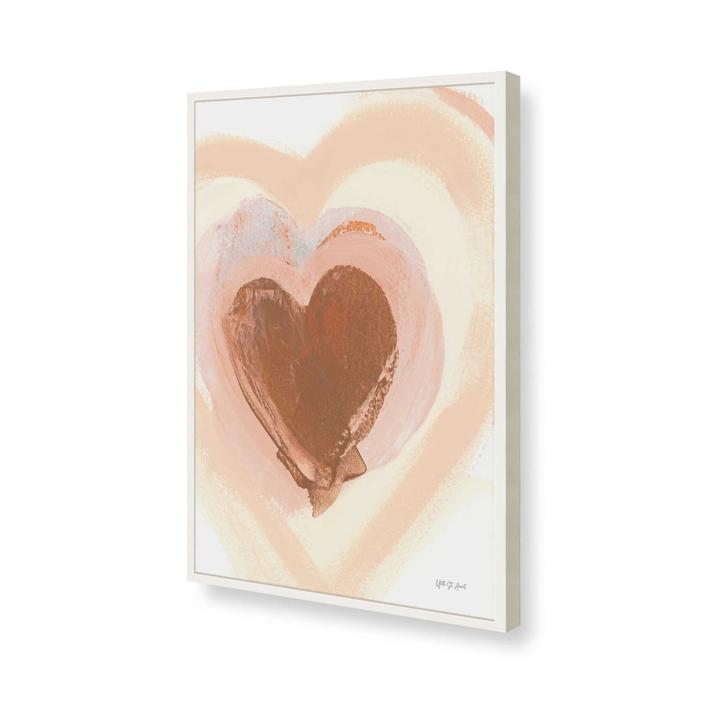 [Color:Opaque White], Picture of art in a Opaque White frame of the corner