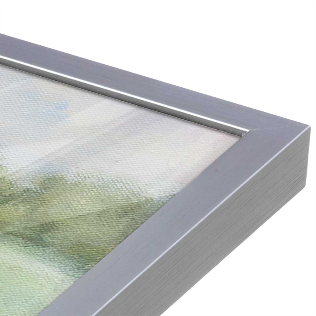 [Color:Polished Chrome], Picture of art in a Polished Chrome frame at an angle
