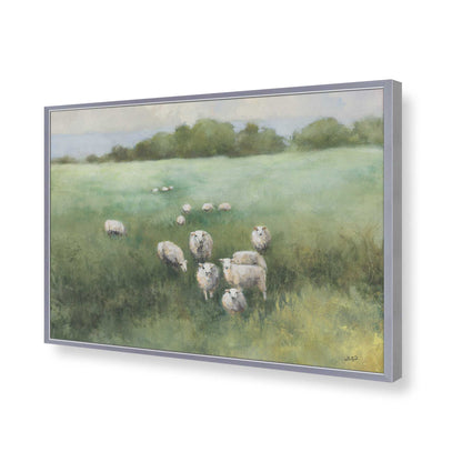 [Color:Polished Chrome], Picture of art in a Polished Chrome frame of the corner