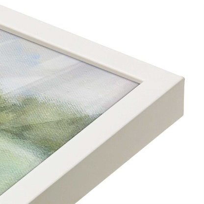 [Color:Opaque White], Picture of art in a Opaque White frame at an angle