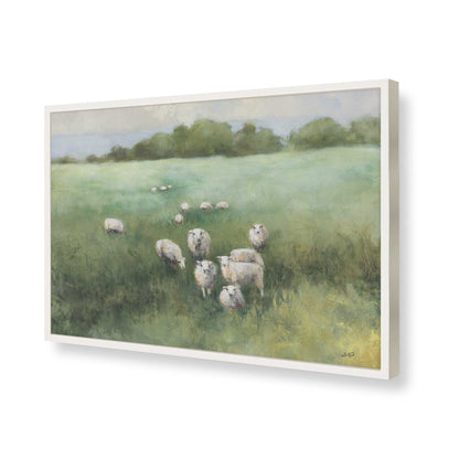 [Color:Opaque White], Picture of art in a Opaque White frame of the corner