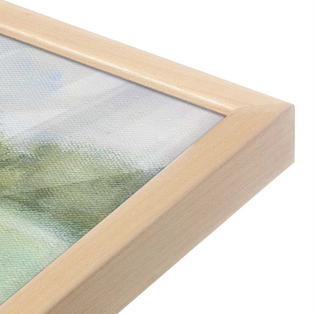 [Color:Raw Maple], Picture of art in a Raw Maple frame at an angle