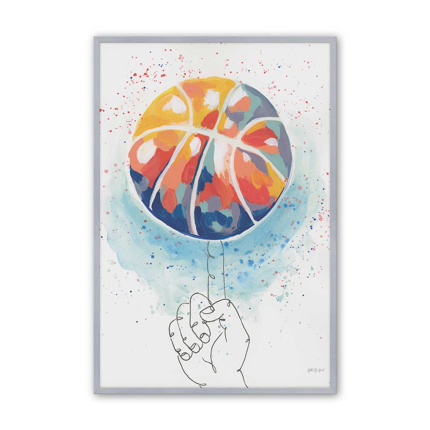[Color:Polished Chrome], Picture of art in a Polished Chrome frame