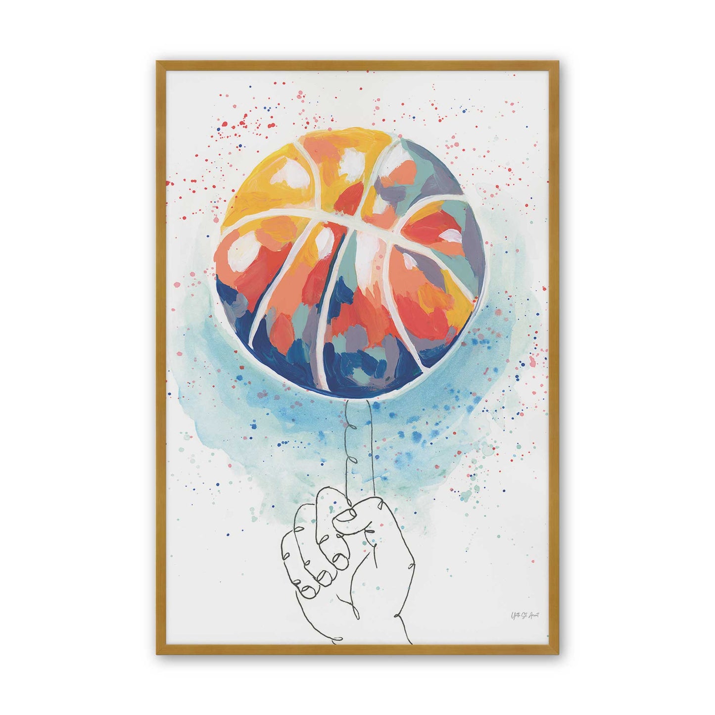 [Color:Polished Gold], Picture of art in a Polished Gold frame