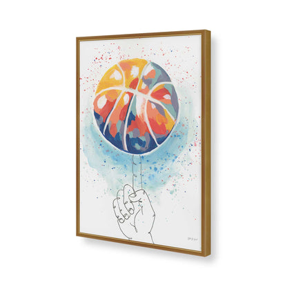[Color:Polished Gold], Picture of art in a Polished Gold frame of the corner