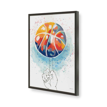 [Color:Satin Black], Picture of art in a Satin Black frame of the corner