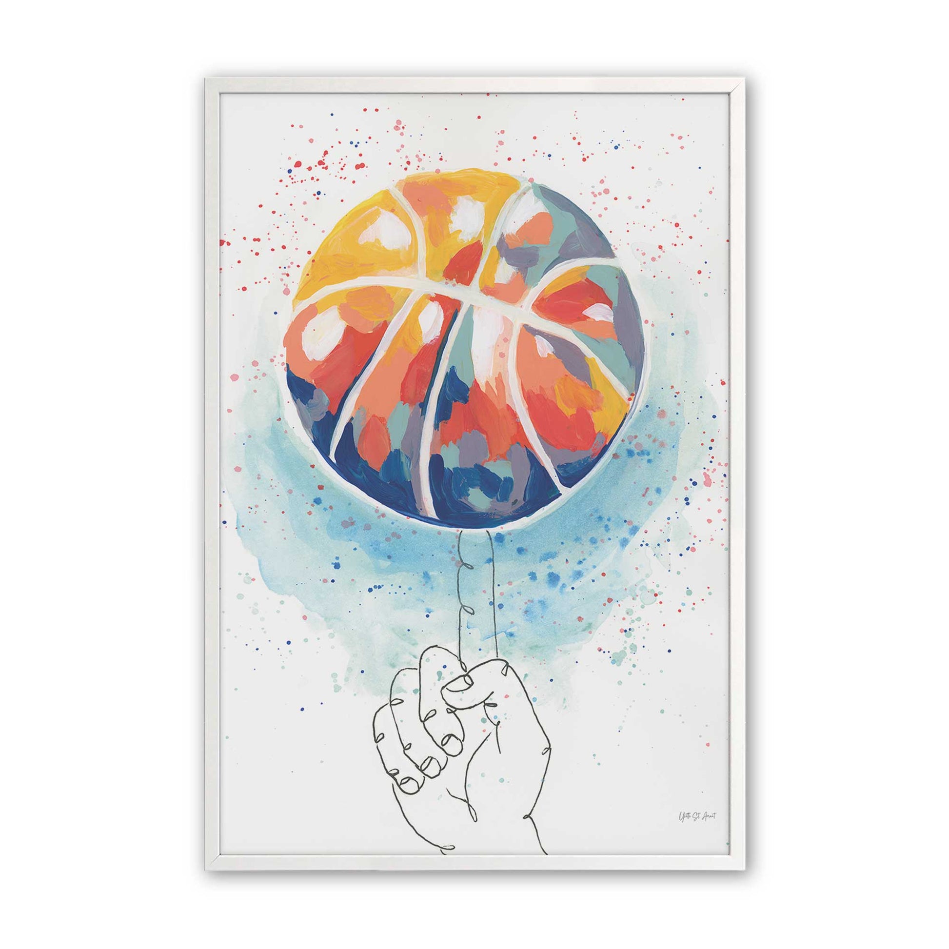 [Color:Opaque White], Picture of art in a Opaque White frame
