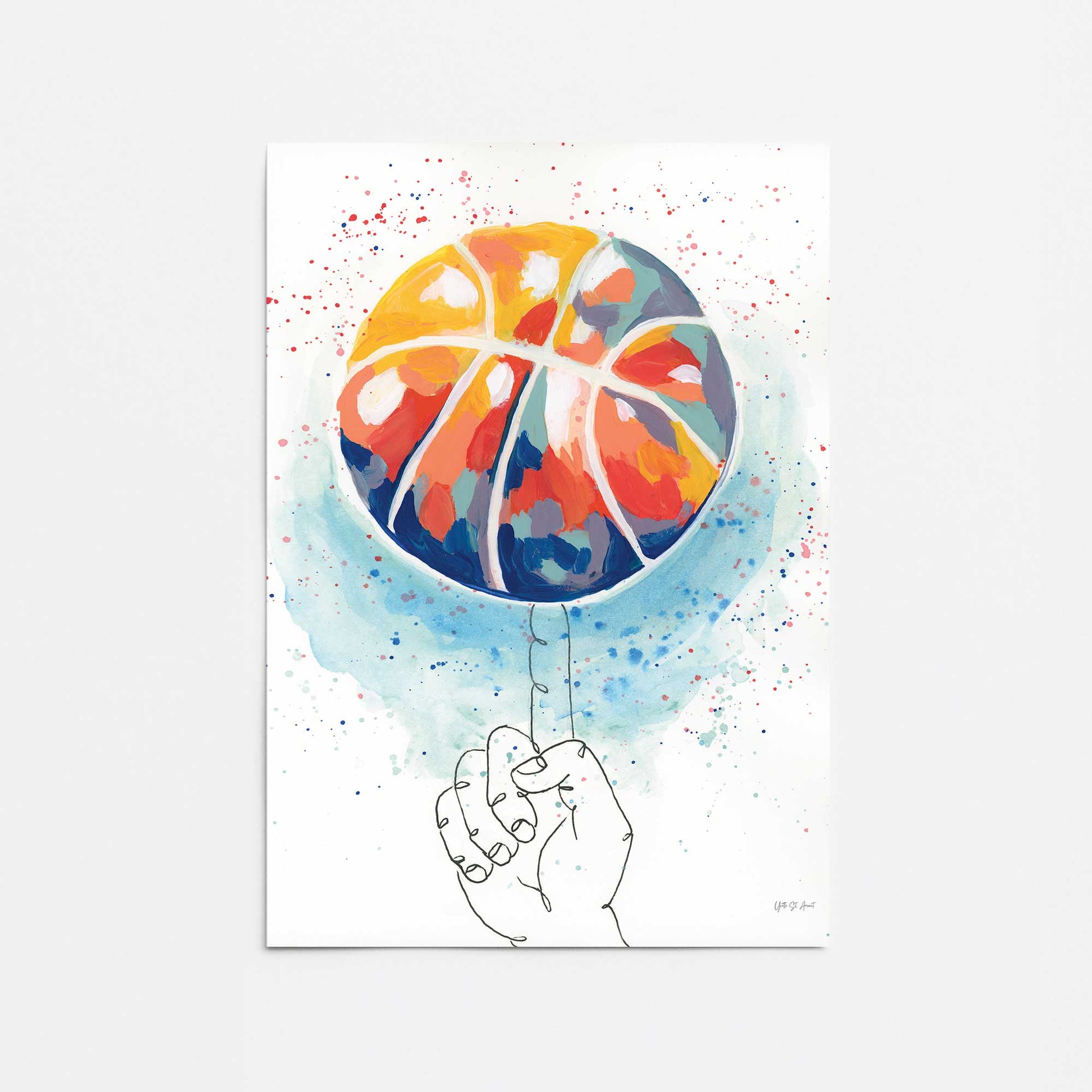 [Color:Rolled Print], Picture of close up of art