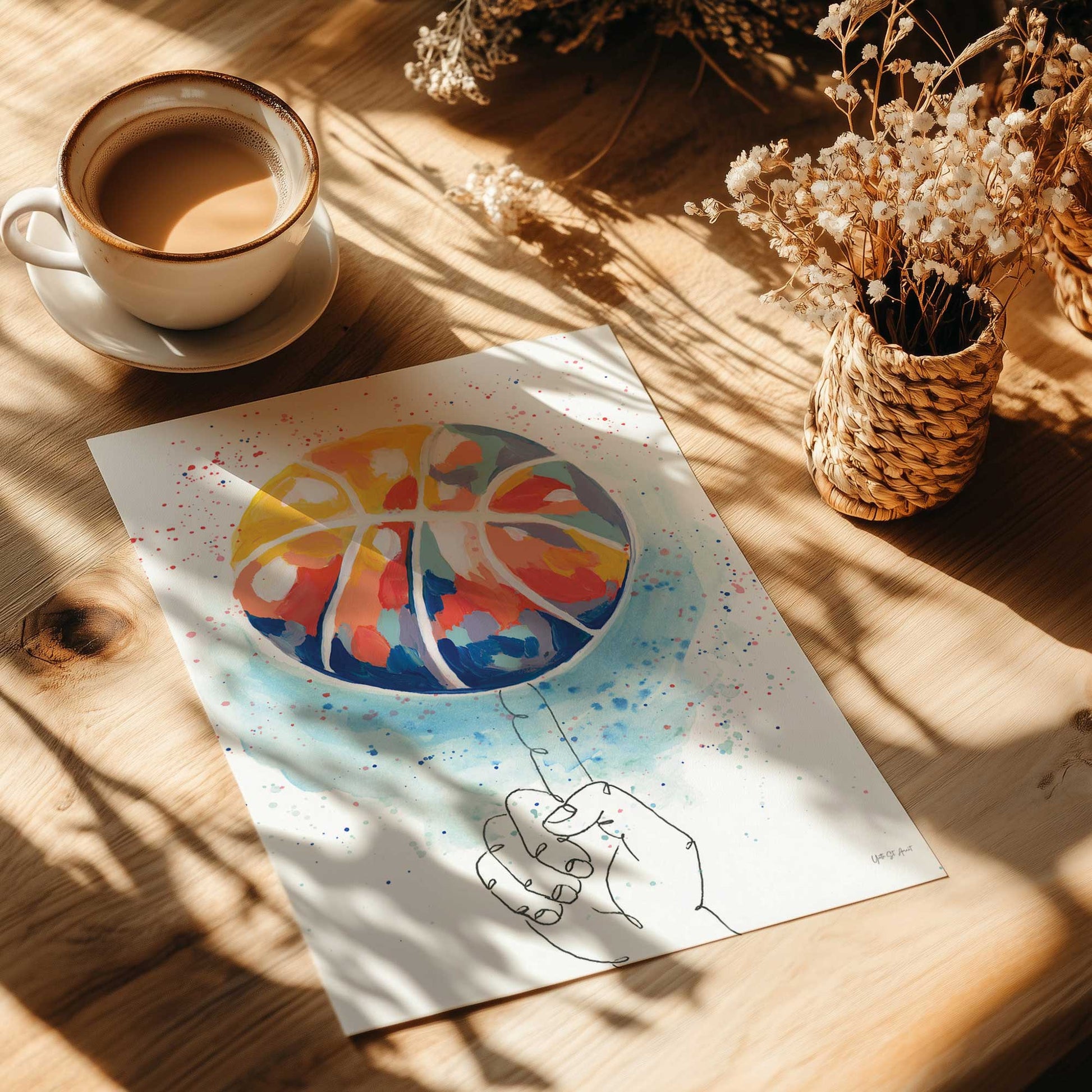 [Color:Rolled Print], Picture of close up of art