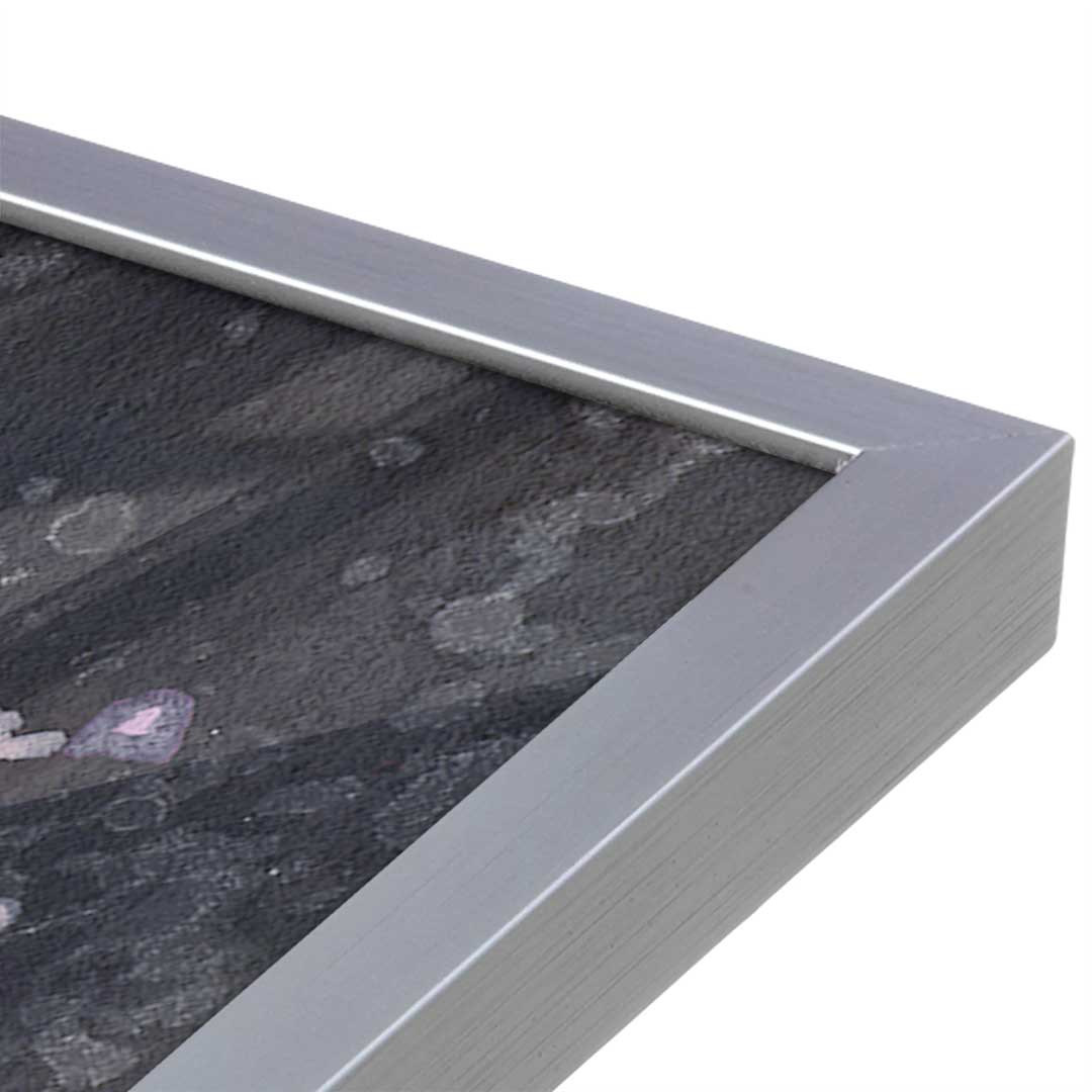 [Color:Polished Chrome], Picture of art in a Polished Chrome frame at an angle