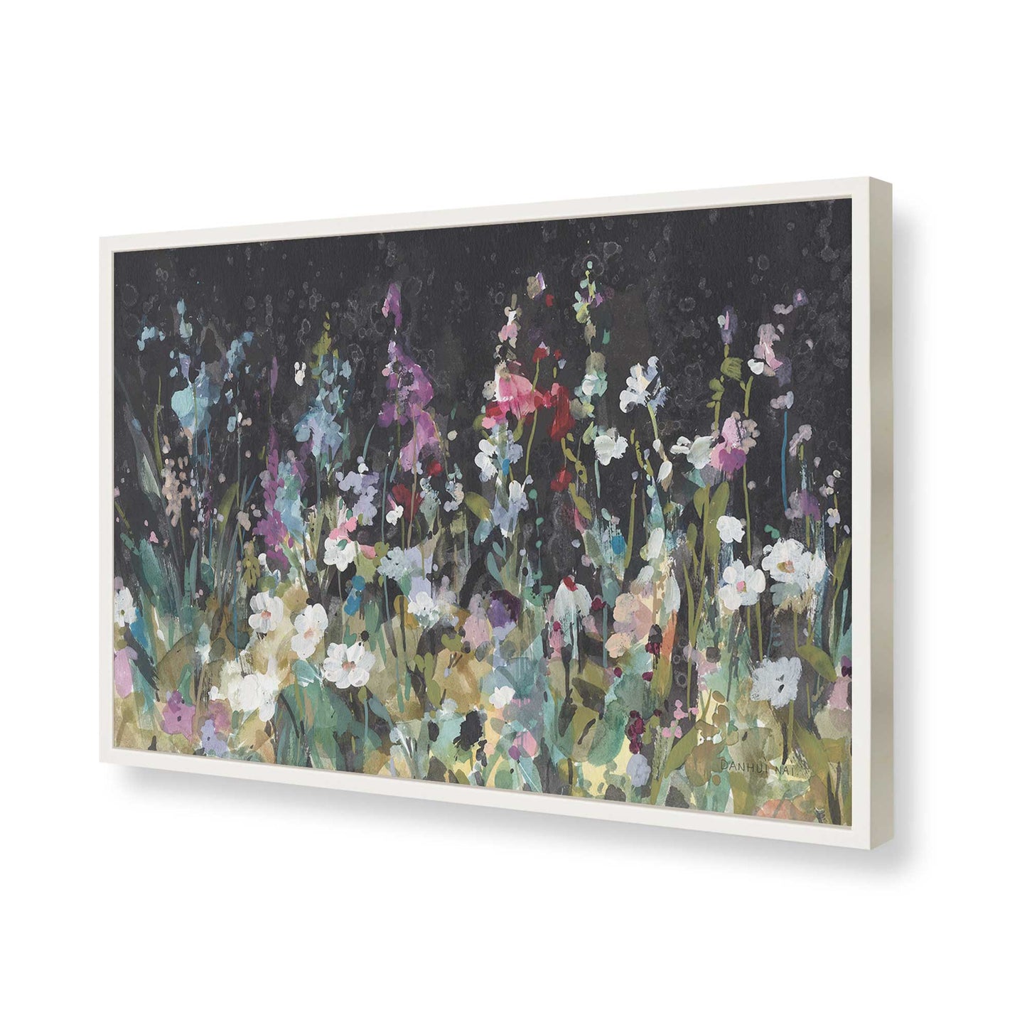 [Color:Opaque White], Picture of art in a Opaque White frame of the corner