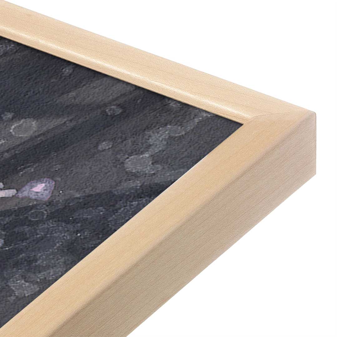 [Color:Raw Maple], Picture of art in a Raw Maple frame at an angle
