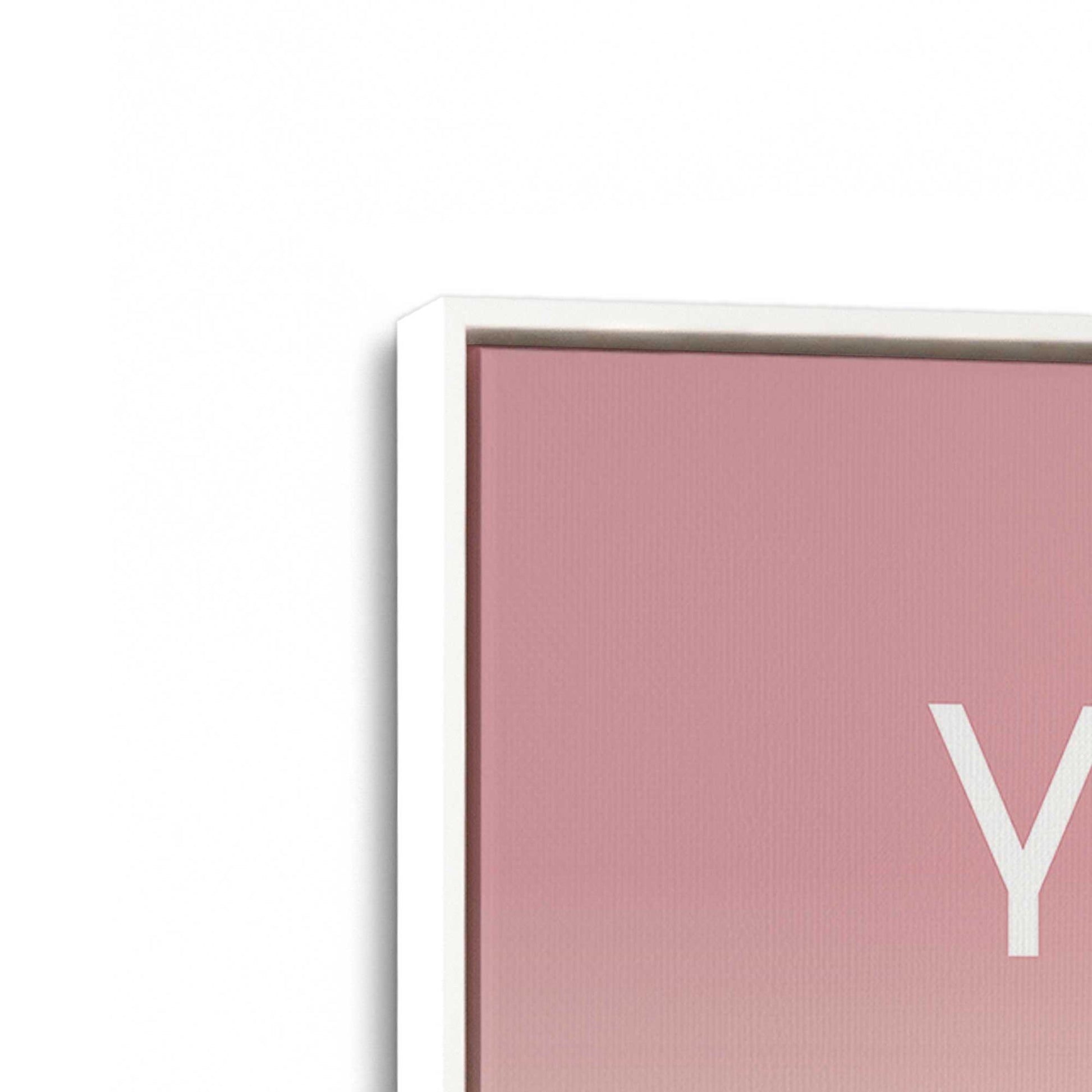 [Color:Opaque White], Picture of art in a White frame at an angle