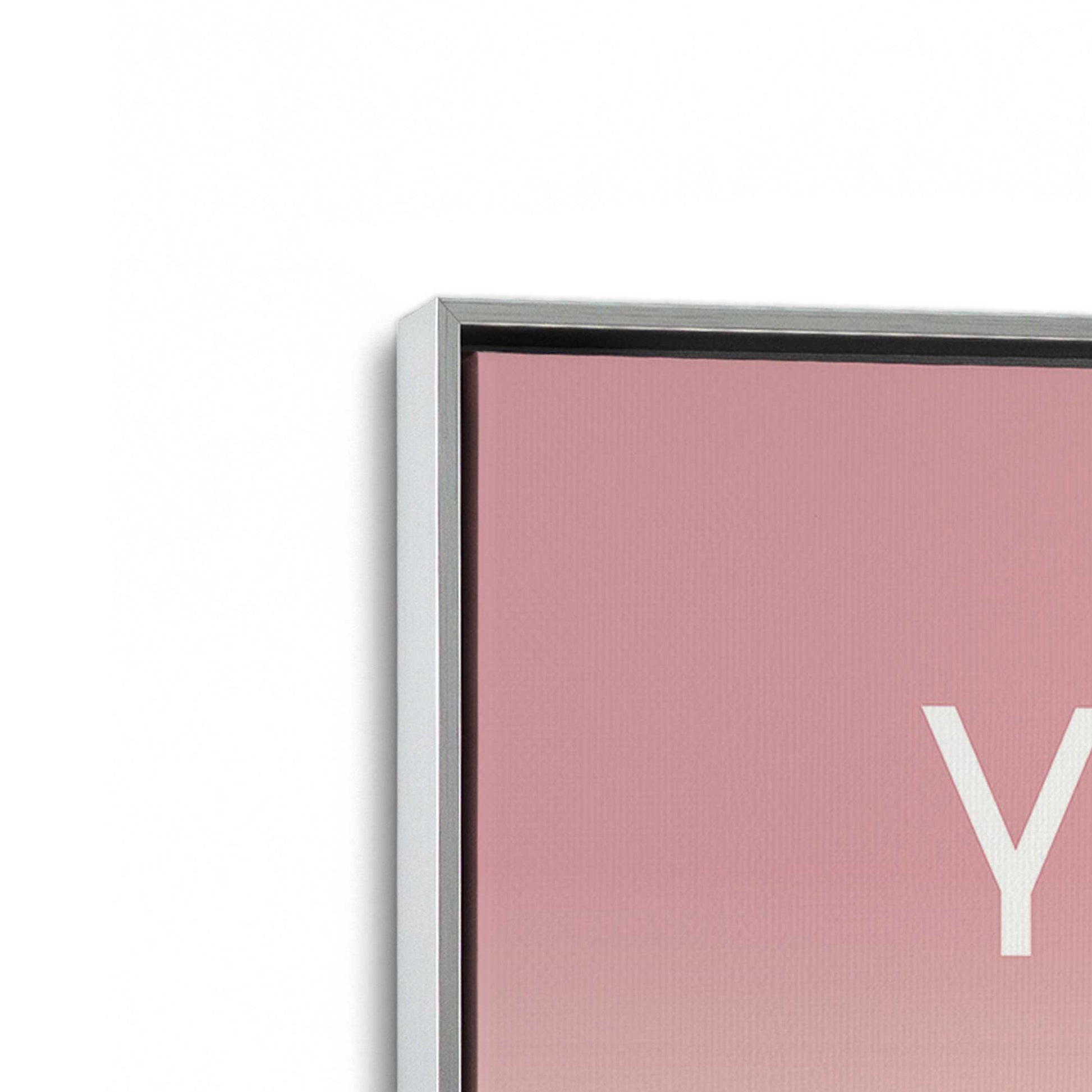 [Color:Polished Chrome], Picture of art in a Polished Chrome frame at an angle