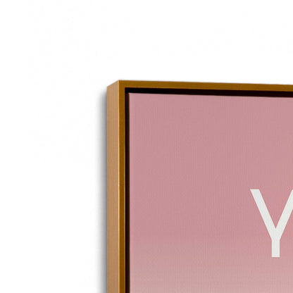 [Color:Polished Gold], Picture of art in a Polished Gold frame at an angle