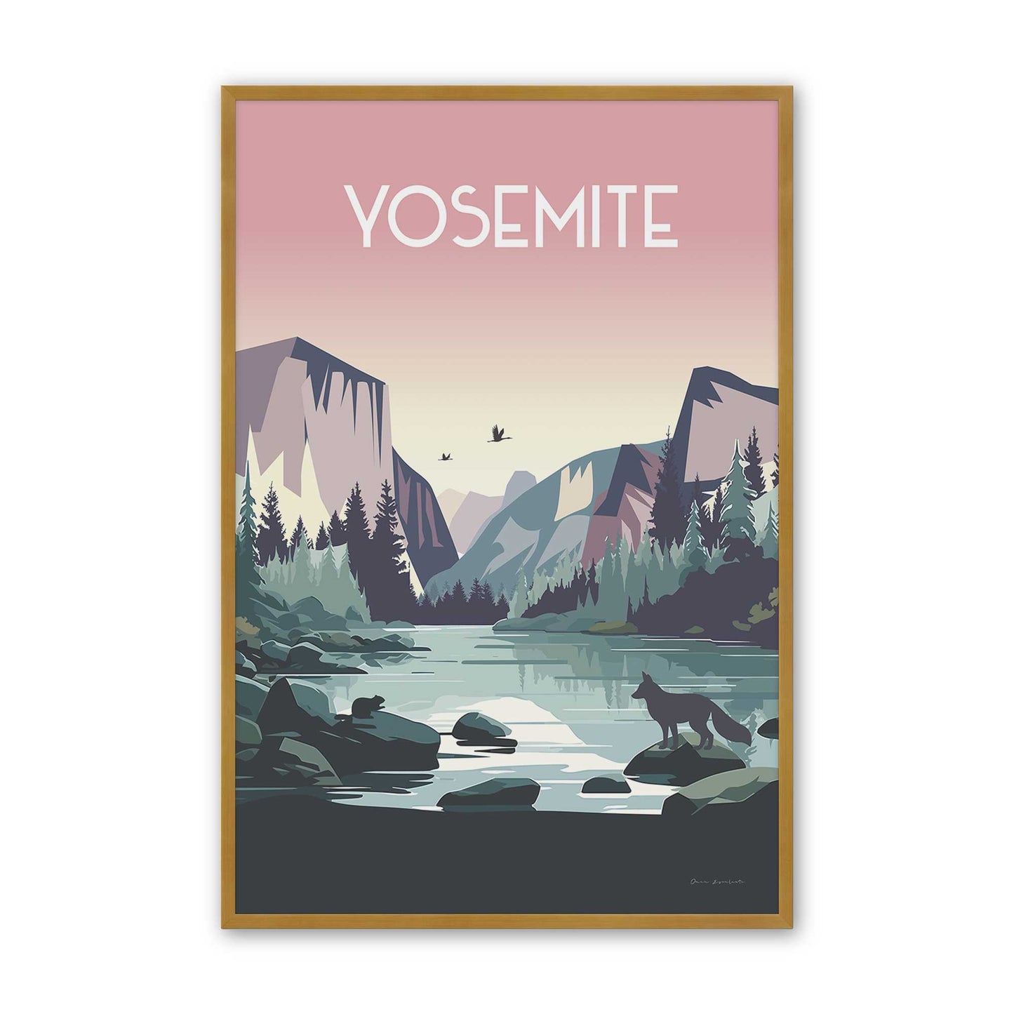 [Color:Polished Gold], Picture of art in a Polished Gold frame