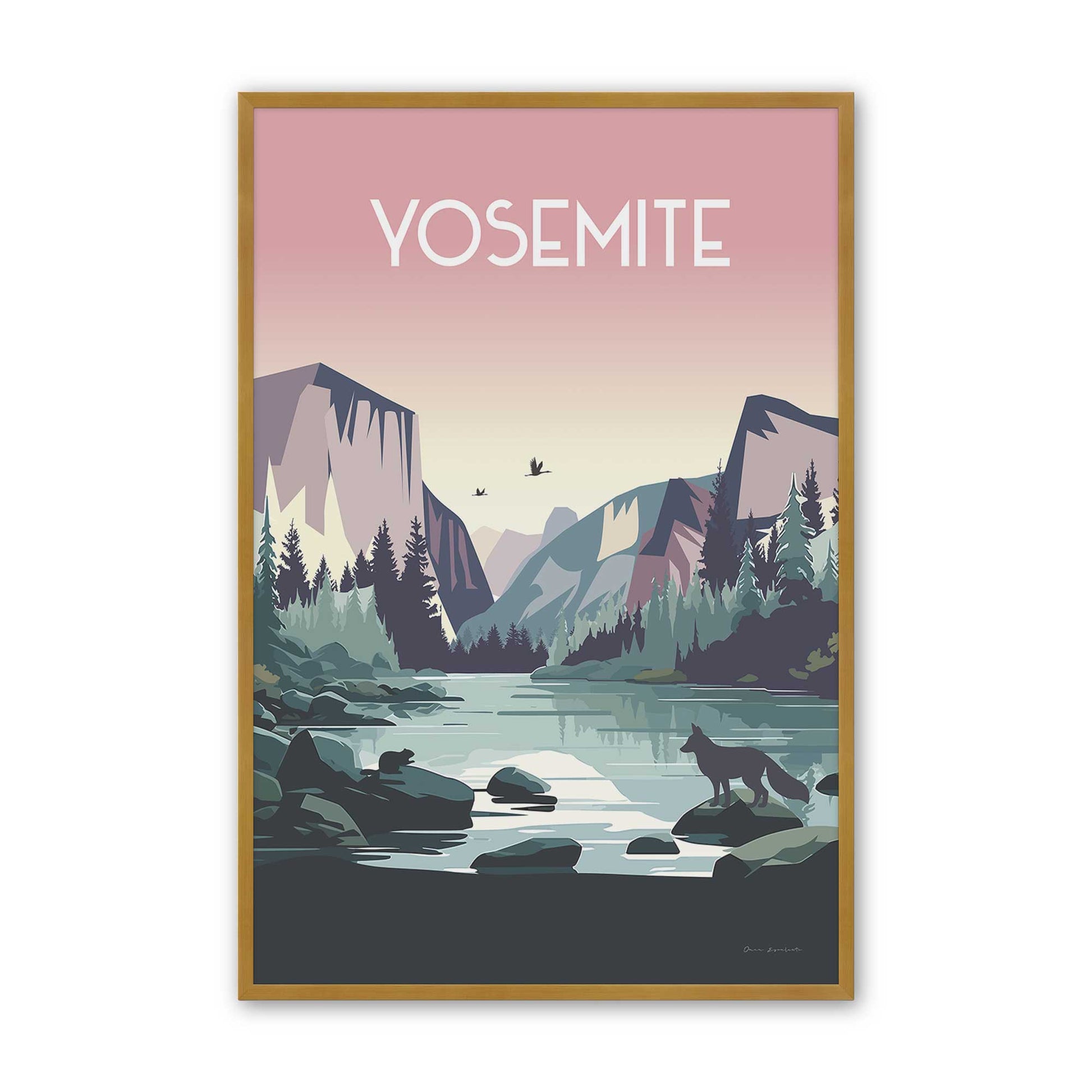[Color:Polished Gold], Picture of art in a Polished Gold frame