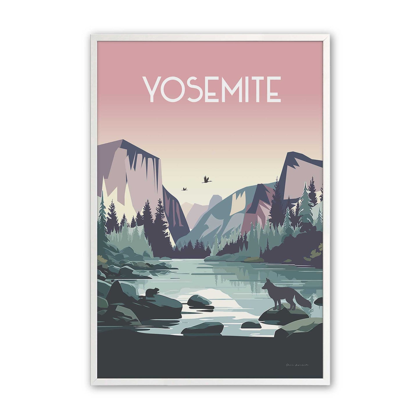 [Color:Opaque White], Picture of art in a Opaque White frame