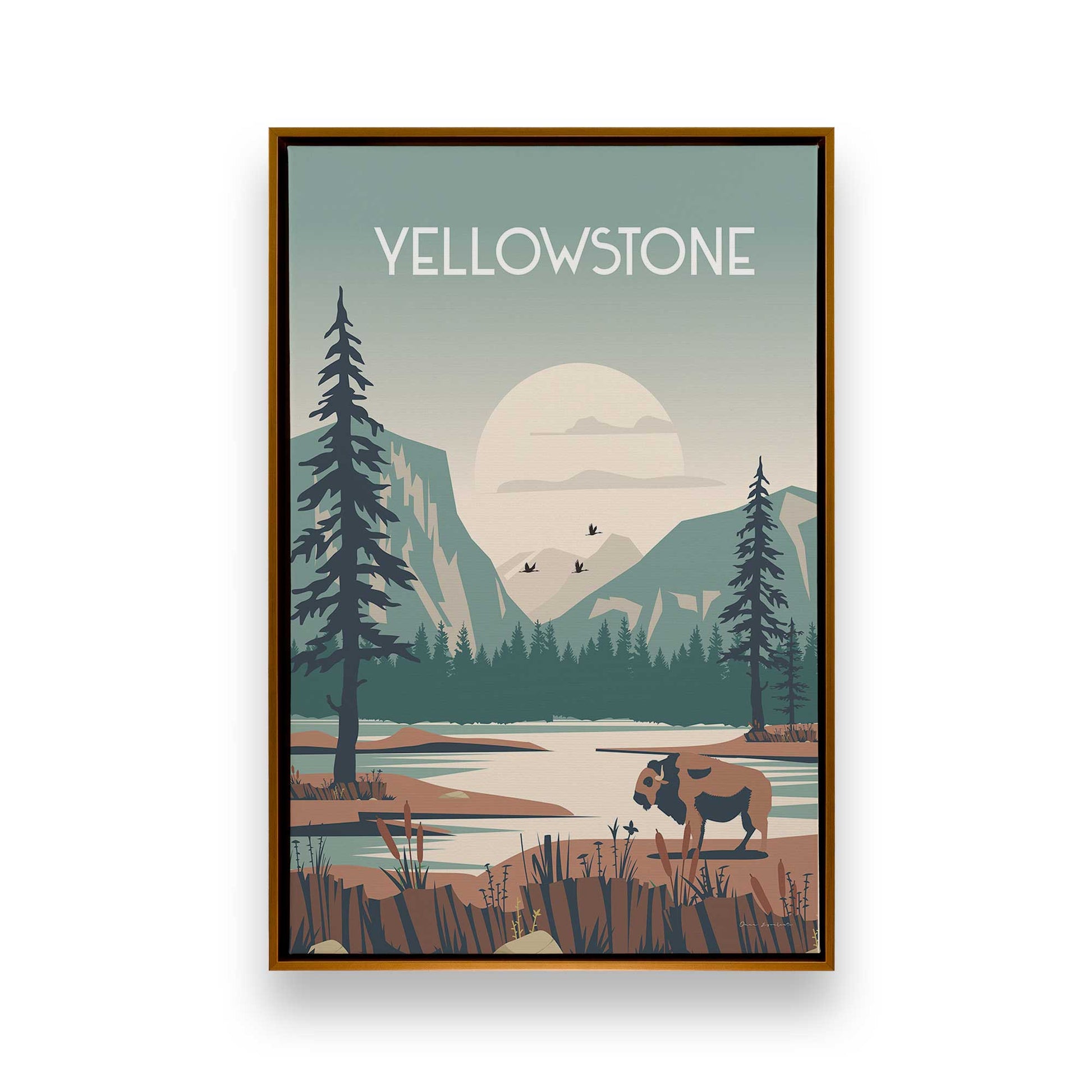 [Color:Polished Gold], Picture of art in a Polished Gold frame