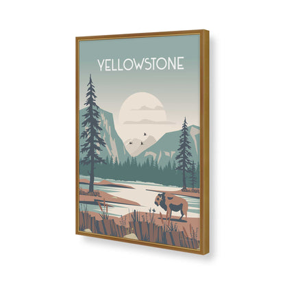 [Color:Polished Gold], Picture of art in a Polished Gold frame of the corner